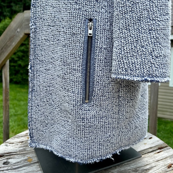 Esprit ⎮ White and blue coatigan - Picture 5 of 9